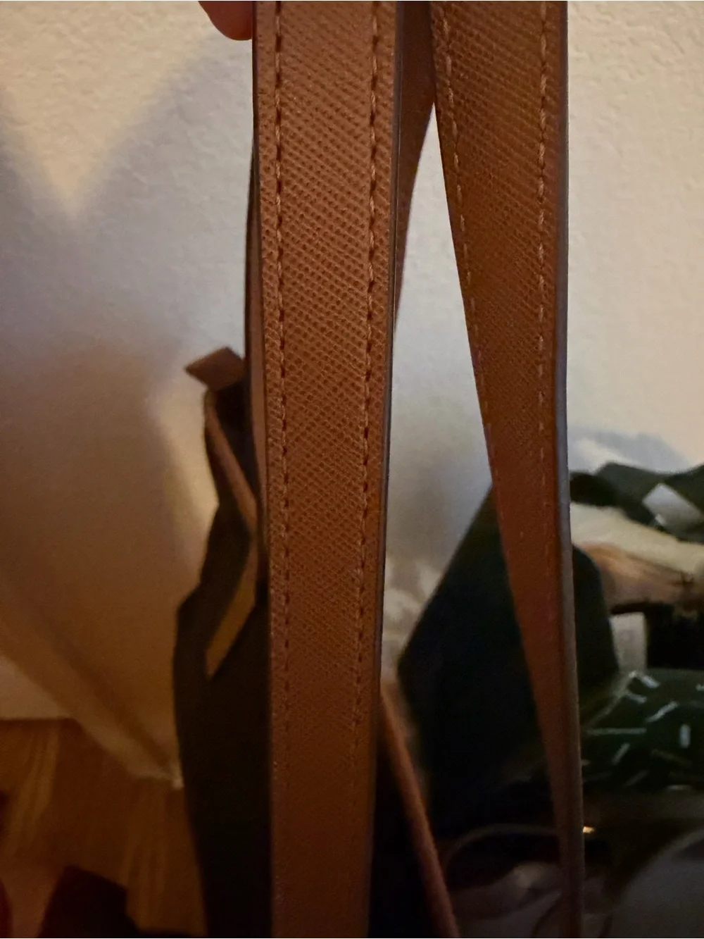 Michael Kors Black Tote with Brown Leather Trim and Gold Hardware - Picture 5 of 6